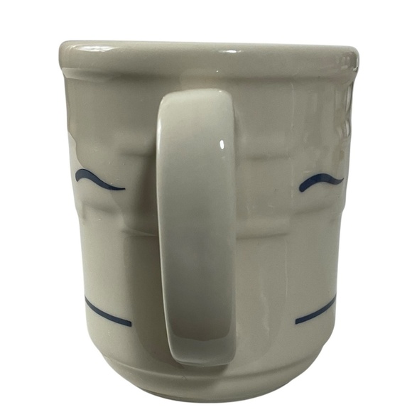 Longaberger Woven Traditions Classic Blue Pottery Mug Microwave Dishwasher safe - Picture 6 of 7